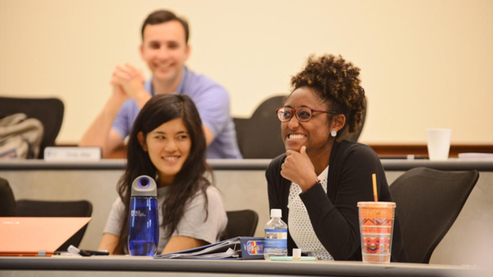 Students in a classroom